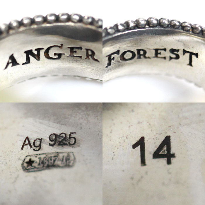 GUCCI グッチ シルバー925 アンガーフォレスト ブル リング・指輪 14号 17.8g レディース【中古】