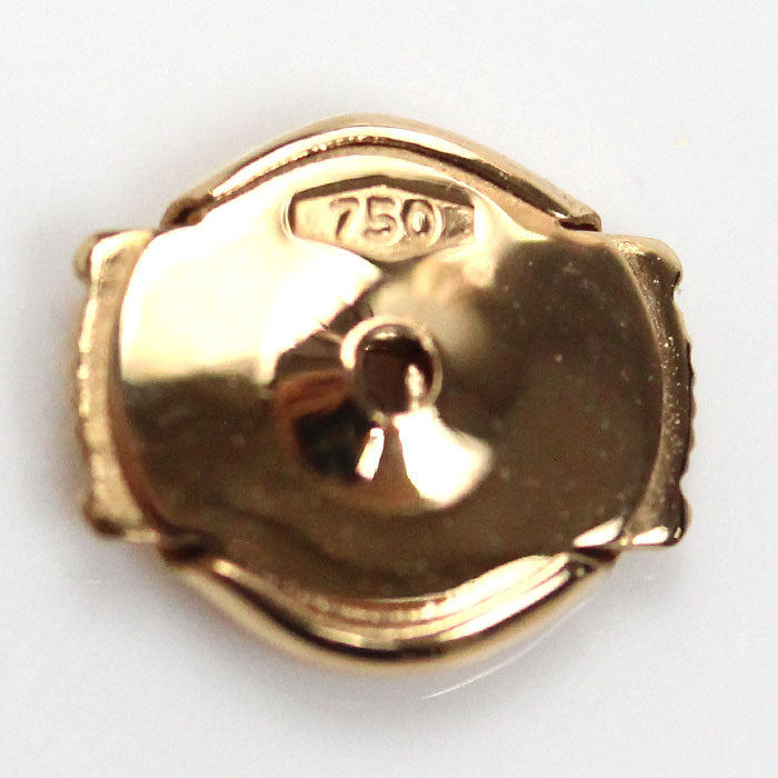 Chaumet ショーメ K18PG ピンクゴールド ジュ ドゥ リアン マラカイト ダイヤ シングル ピアス 083975 1.2g レディース【中古】