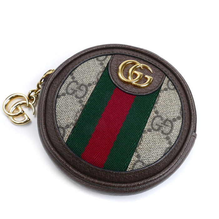 GUCCI グッチ GGマーモント コインケース ベージュ ブラウン 574840 ラウンド レディース【中古】