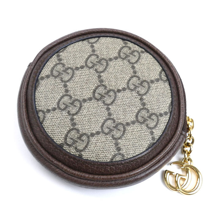 GUCCI グッチ GGマーモント コインケース ベージュ ブラウン 574840 ラウンド レディース【中古】