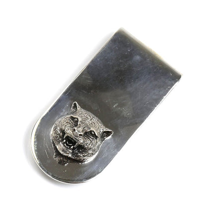 GUCCI グッチ シルバー925 タイガーヘッド マネークリップ 456905 J8400 0701 30.3g メンズ【中古】