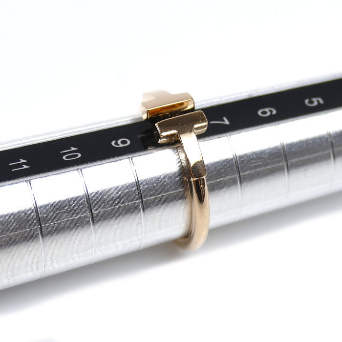 TIFFANY&Co. ティファニー K18PG ピンクゴールド Tワイヤー リング・指輪 60147390 8号 3.0g レディース【中古】