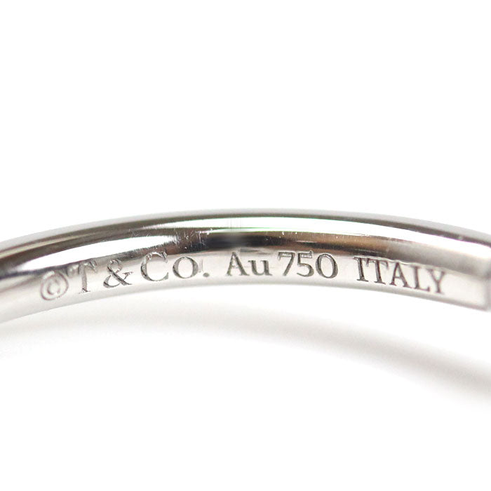 TIFFANY&Co. ティファニー K18WG ホワイトゴールド Tワイヤー リング・指輪 60148371 8号 3.0g レディース【中古】【美品】