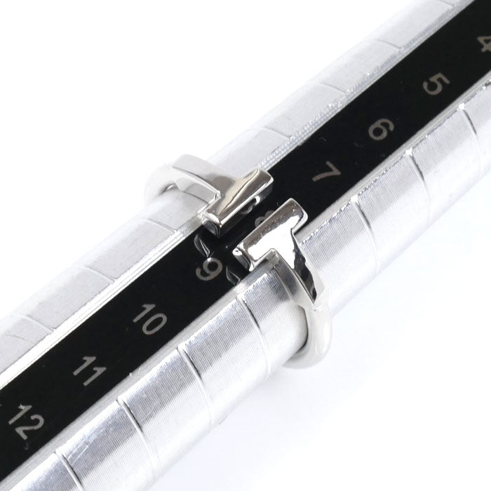 TIFFANY&Co. ティファニー K18WG ホワイトゴールド Tワイヤー リング・指輪 60148371 8号 3.0g レディース【中古】【美品】
