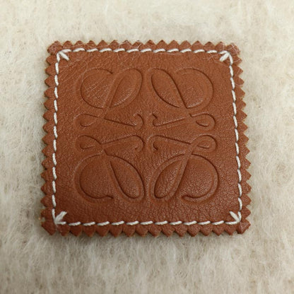 LOEWE ロエベ アナグラム マフラー ベージュ レディース【中古】