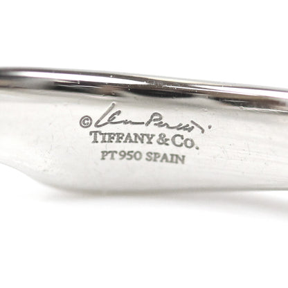 TIFFANY&Co. ティファニー Pt950プラチナ オープンハートバンド ダイヤ リング・指輪 15号 4.6g レディース【中古】【美品】