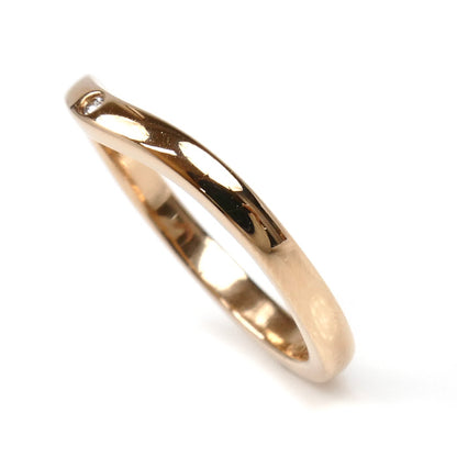 CARTIER カルティエ K18PG ピンクゴールド バレリーナ カーブ ウェディング 3P ダイヤ リング・指輪 B4098648 8号 48 2.3g レディース【中古】【美品】