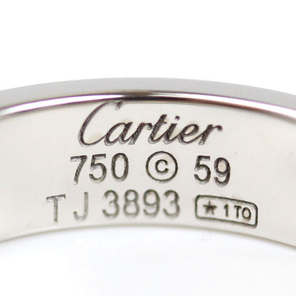 CARTIER カルティエ K18WG ホワイトゴールド ラブ ハーフ ダイヤ リング・指輪 B4032559 18.5号 59 9.9g レディース【中古】【美品】