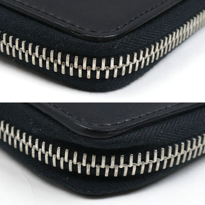 VALENTINO ヴァレンティノ ネックウォレット ロゴプリント 二つ折り財布 ブラック VY2P0P90LVN メンズ【中古】【美品】