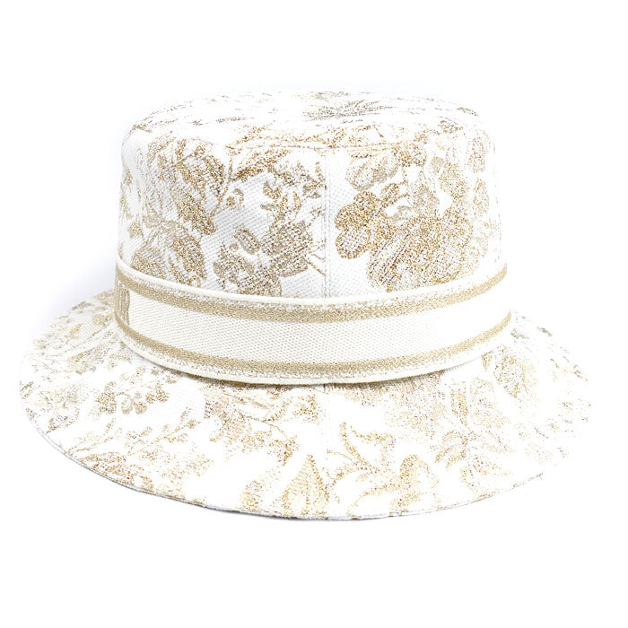 Christian Dior クリスチャンディオール D-Bobby Millefiori ハット ホワイト ゴールド CPB6061ATMF_CO90 58 レディース【中古】