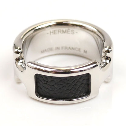 HERMES エルメス メタル レザー オランプPM リング・指輪 H500058 14号 レディース【中古】【美品】