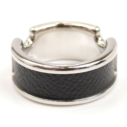 HERMES エルメス メタル レザー オランプPM リング・指輪 H500058 14号 レディース【中古】【美品】