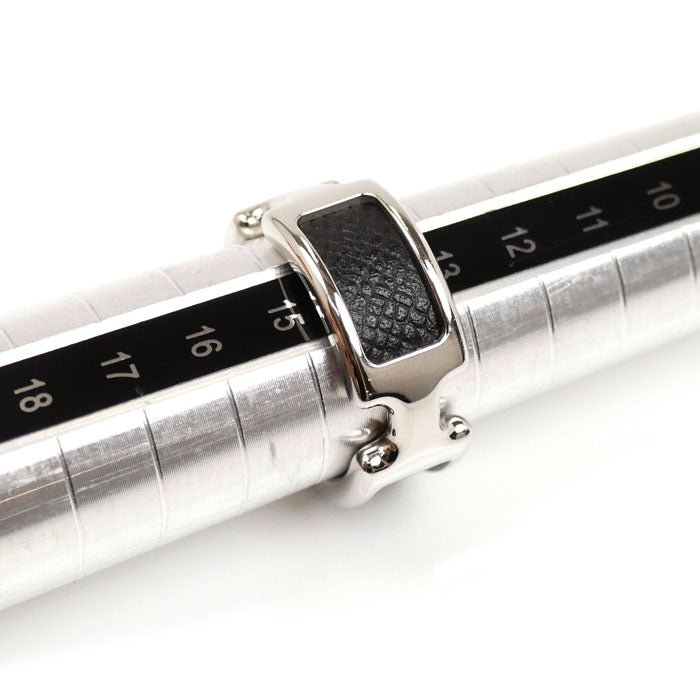 HERMES エルメス メタル レザー オランプPM リング・指輪 H500058 14号 レディース【中古】【美品】