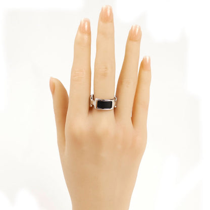 HERMES エルメス メタル レザー オランプPM リング・指輪 H500058 14号 レディース【中古】【美品】