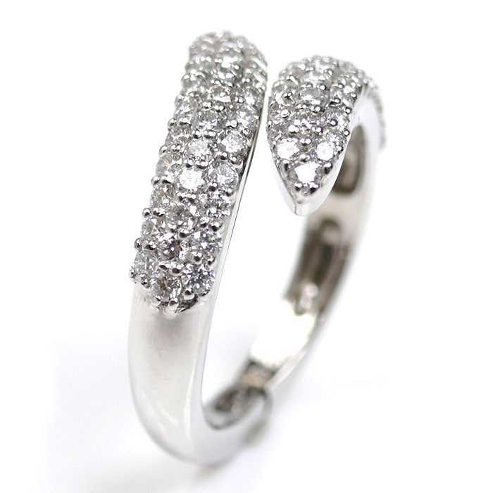 Pt900プラチナ ダイヤ リング・指輪 ダイヤモンド0.96ct 12号 6.4g レディース【中古】