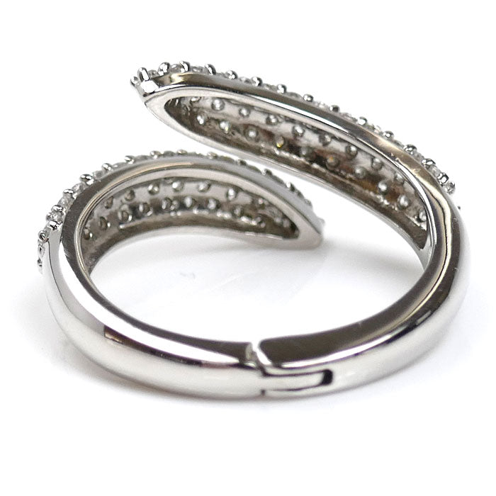 Pt900プラチナ ダイヤ リング・指輪 ダイヤモンド0.96ct 12号 6.4g レディース【中古】