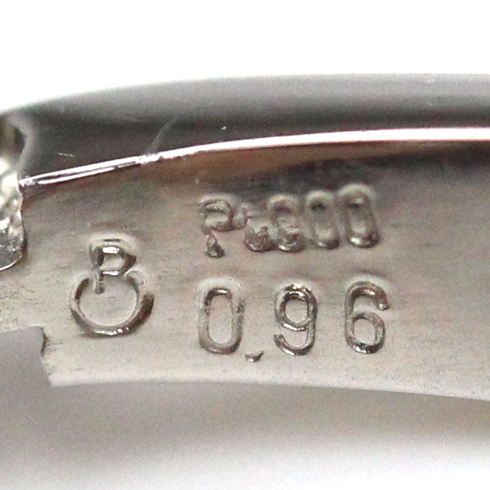 Pt900プラチナ ダイヤ リング・指輪 ダイヤモンド0.96ct 12号 6.4g レディース【中古】