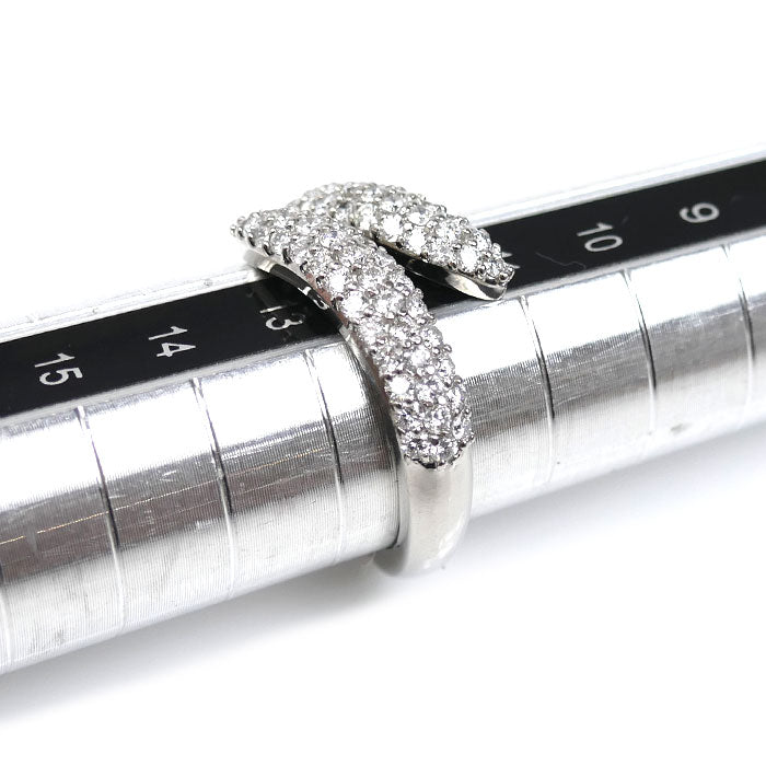 Pt900プラチナ ダイヤ リング・指輪 ダイヤモンド0.96ct 12号 6.4g レディース【中古】
