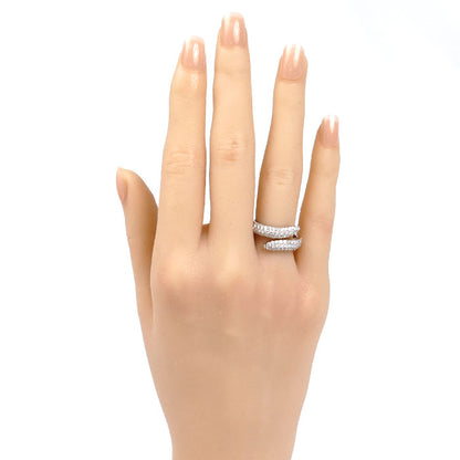 Pt900プラチナ ダイヤ リング・指輪 ダイヤモンド0.96ct 12号 6.4g レディース【中古】