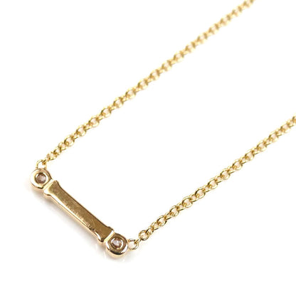 TIFFANY&Co. ティファニー K18YG イエローゴールド フルールドリス ステム ダイヤ ネックレス 1.8g 40cm レディース【中古】