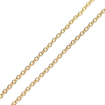 TIFFANY&Co. ティファニー K18YG イエローゴールド フルールドリス ステム ダイヤ ネックレス 1.8g 40cm レディース【中古】