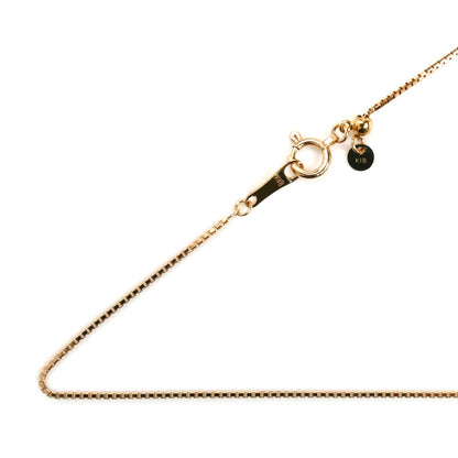 K18PG ピンクゴールド ネックレス ベネチアン 2.0g ～45cm フリーチェーン レディース【中古】【美品】