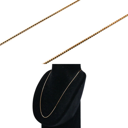 K18PG ピンクゴールド ネックレス ベネチアン 2.0g ～45cm フリーチェーン レディース【中古】【美品】