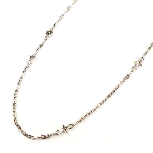 LOUIS VUITTON ルイ・ヴィトン メタル LV スピード ネックレス M02225 OB2284 58cm レディース【中古】【美品】