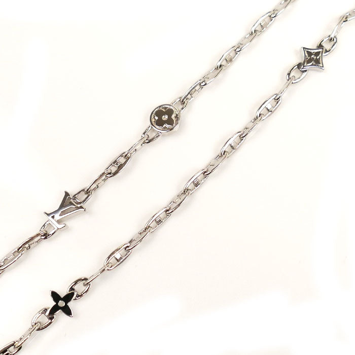 LOUIS VUITTON ルイ・ヴィトン メタル LV スピード ネックレス M02225 OB2284 58cm レディース【中古】【美品】