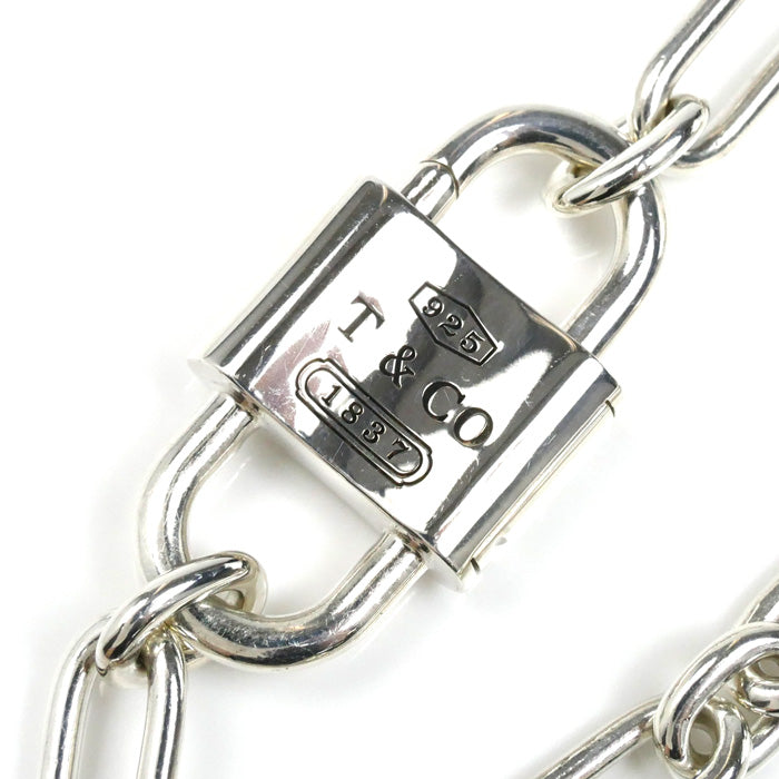 TIFFANY&Co. ティファニー シルバー925 1837 ダブルロック ラージ ブレスレット 73247217 30.1g 19cm レディース【中古】
