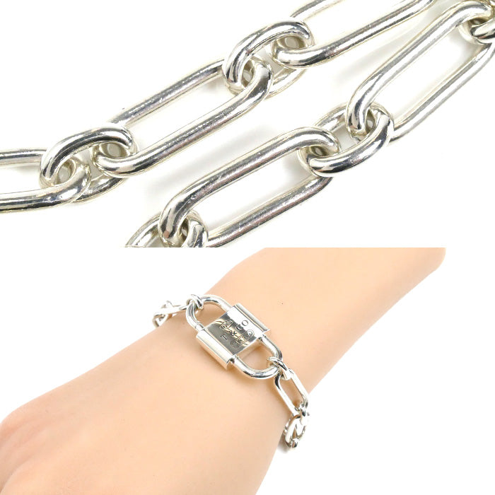 TIFFANY&Co. ティファニー シルバー925 1837 ダブルロック ラージ ブレスレット 73247217 30.1g 19cm レディース【中古】