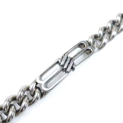 BALENCIAGA バレンシアガ メタル BB ICONグルメット ブレスレット 718493 
M 44.6g 19cm ユニセックス【中古】【美品】