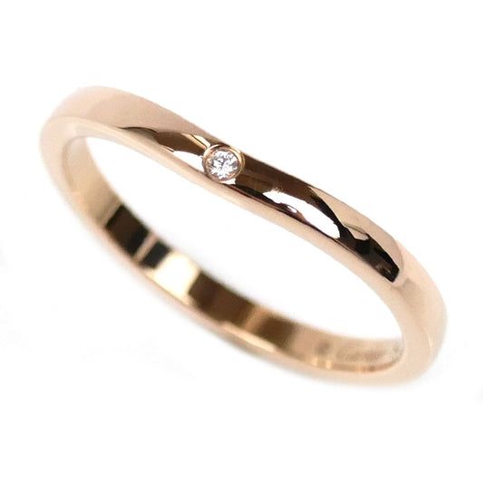 CARTIER カルティエ K18PG ピンクゴールド バレリーナ カーブ ウェディング 3P ダイヤ リング・指輪 B4098654 13.5号 54 2.5g レディース【中古】