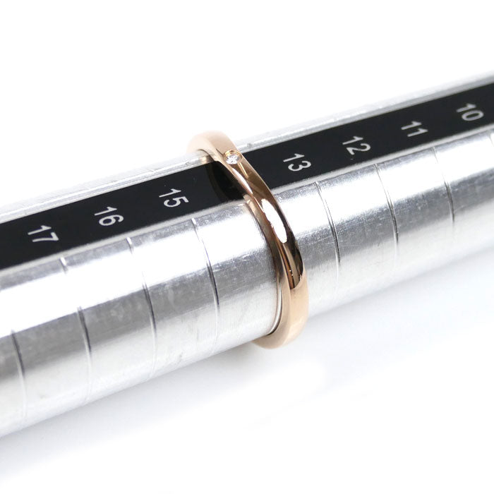 CARTIER カルティエ K18PG ピンクゴールド バレリーナ カーブ ウェディング 3P ダイヤ リング・指輪 B4098654 13.5号 54 2.5g レディース【中古】