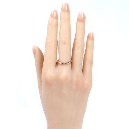 CARTIER カルティエ K18PG ピンクゴールド バレリーナ カーブ ウェディング 3P ダイヤ リング・指輪 B4098654 13.5号 54 2.5g レディース【中古】