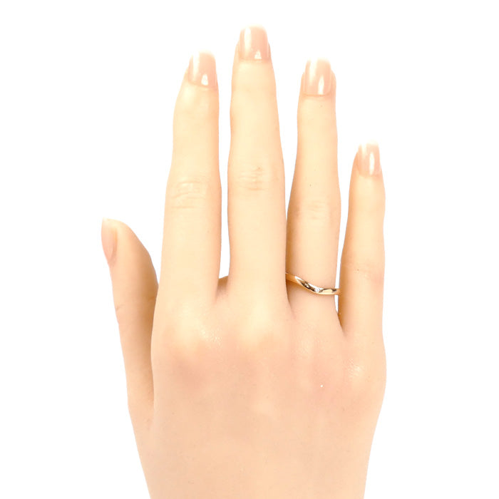 CARTIER カルティエ K18PG ピンクゴールド バレリーナ カーブ ウェディング 3P ダイヤ リング・指輪 B4098650 10号 50 2.4g レディース【中古】【美品】