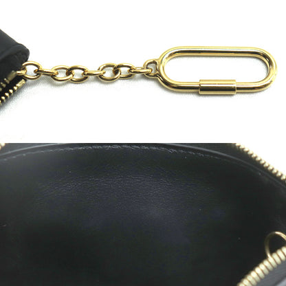 CELINE セリーヌ トリオンフ レザー コインケース ブラック 10C663DR8.38NO レディース【中古】