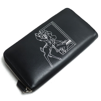 GIVENCHY ジバンシィ ラウンドジップウォレット バンビ 長財布 ラウンドファスナー ブラック BC06340493 レディース【中古】