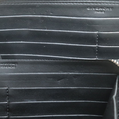 GIVENCHY ジバンシィ ラウンドジップウォレット バンビ 長財布 ラウンドファスナー ブラック BC06340493 レディース【中古】
