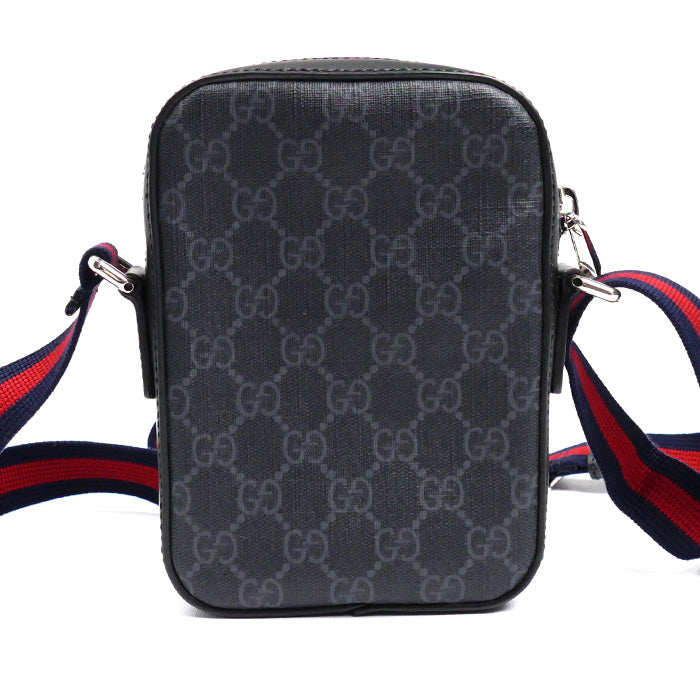 GUCCI グッチ GGスプリーム メッセンジャー ショルダーバッグ ブラック 682357 K5RLN メンズ【中古】【美品】