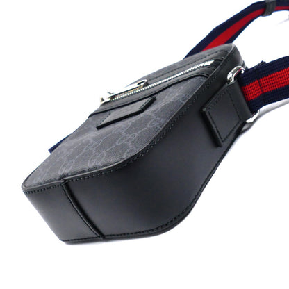 GUCCI グッチ GGスプリーム メッセンジャー ショルダーバッグ ブラック 682357 K5RLN メンズ【中古】【美品】