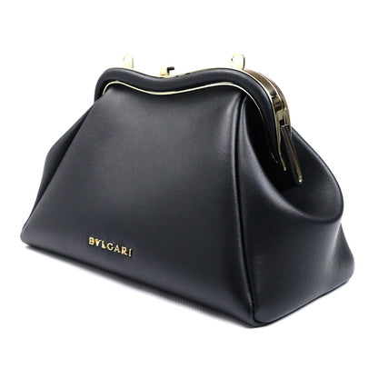 BVLGARI ブルガリ セルペンティーヌ スモールポーチ ショルダーバッグ ブラック 292201 レディース【中古】【美品】