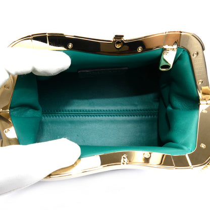 BVLGARI ブルガリ セルペンティーヌ スモールポーチ ショルダーバッグ ブラック 292201 レディース【中古】【美品】