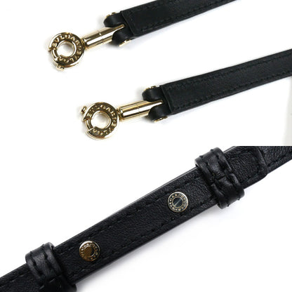 BVLGARI ブルガリ セルペンティーヌ スモールポーチ ショルダーバッグ ブラック 292201 レディース【中古】【美品】