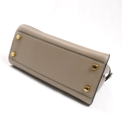 FENDI フェンディ ピーカブーエッセンシャリー 2Wayショルダーバッグ グレージュ 8BN302 SMQ F11CA レディース【中古】【美品】