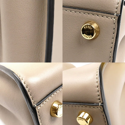 FENDI フェンディ ピーカブーエッセンシャリー 2Wayショルダーバッグ グレージュ 8BN302 SMQ F11CA レディース【中古】【美品】