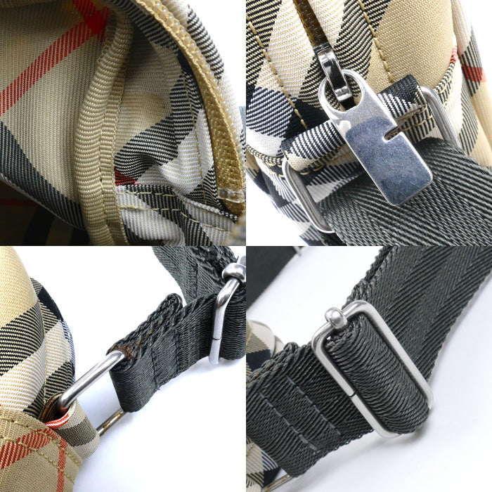 BURBERRY バーバリー チェック フォンバッグ ショルダーバッグ ベージュ 80976371 ユニセックス【中古】【美品】