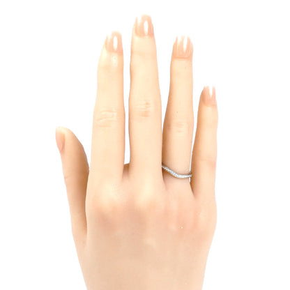 CARTIER カルティエ Pt950プラチナ バレリーナ カーブ ハーフエタニティ ダイヤ リング・指輪 B4093049 9号 49 3.0g レディース【中古】【美品】