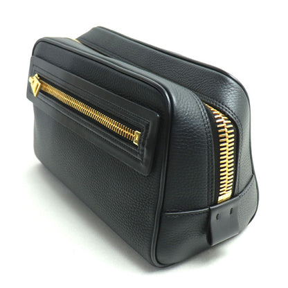 TOM FORD トムフォード シングルジップ ドップキット セカンドバッグ ブラック メンズ【中古】【美品】