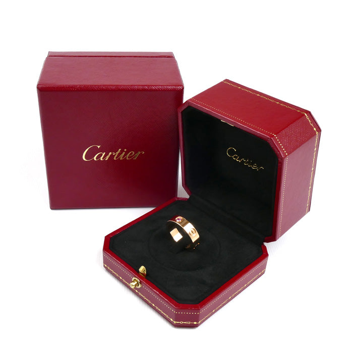 CARTIER カルティエ K18PG ピンクゴールド ラブ 1P ピンクサファイア リング・指輪 B4064453 13号 53 9.4g レディース【中古】【美品】